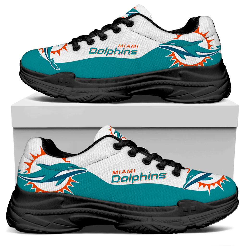 Men's Miami Dolphins Edition Chunky Sneakers With Line 001 Men's Miami Dolphins Edition Chunky Sneakers With Line 001